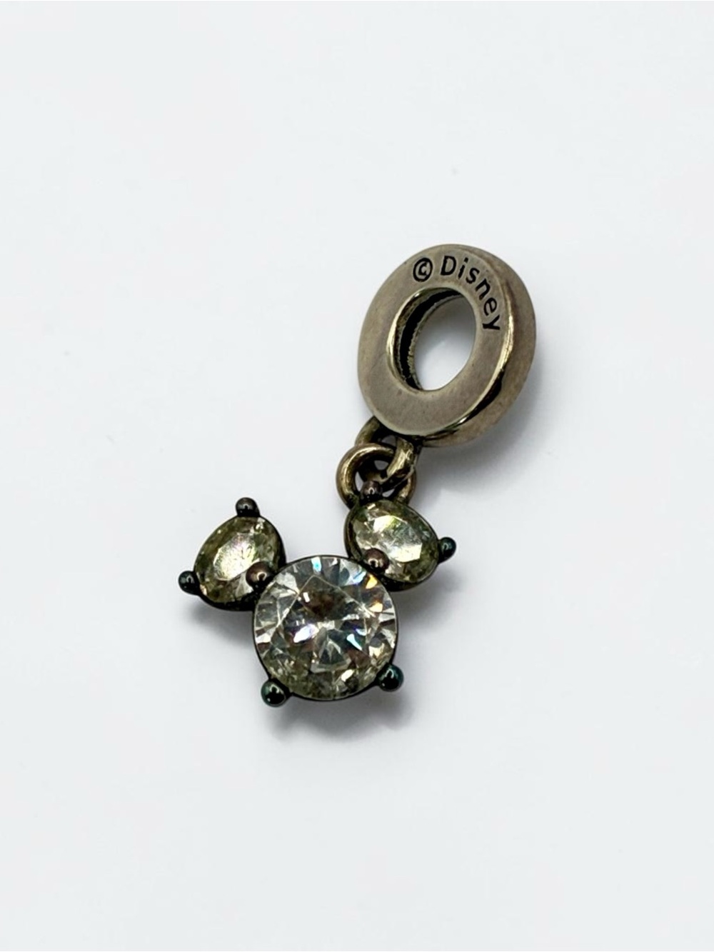 Authentic Pandora 925 Disney Mickey Mouse Sparkling Crystal Dangle Charm